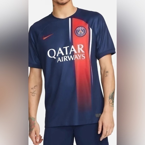 Nike Other - New PSG Nike NWT Mens Sz L 2023 Home Soccer Jersey OFFICIAL Paris St. Germain